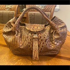 ✨Fendi Spy Crocodile Brown Handbag, Like New